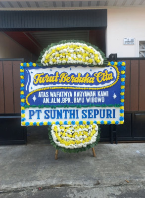 Papan Bunga Duka di Kedungumpul